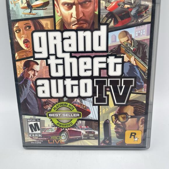 Grand Theft Auto IV (Xbox 360, 2008) Tested CIB w/ Manual And Map - Picture 2 of 11